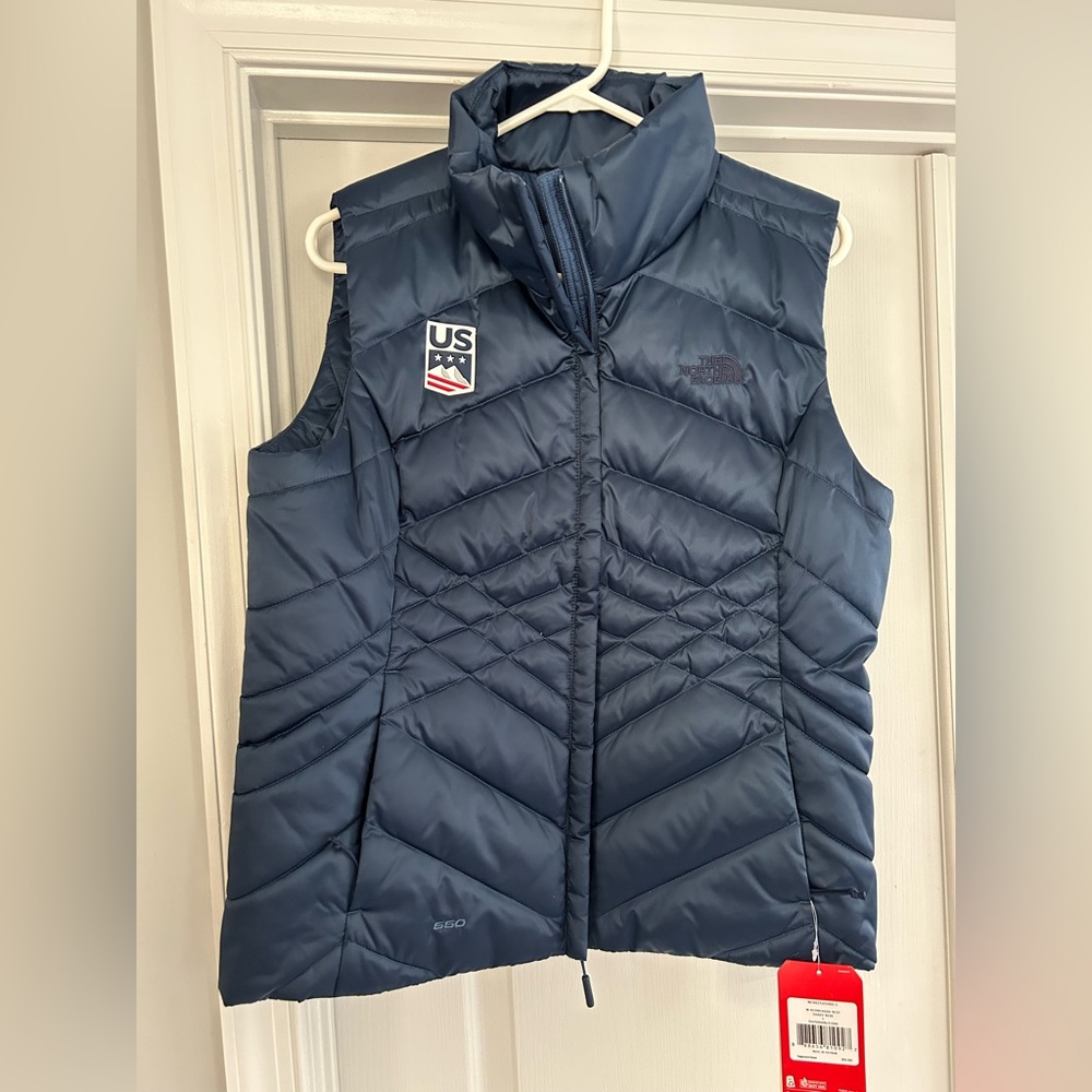 NWT North Face US Ski & Snowboard vest, blue, large